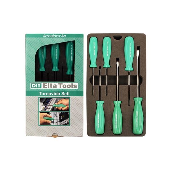 İzeltaş Elta 4150008106 Opak Tornavida Seti 6 Parça