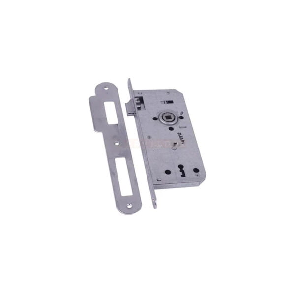 Kale Kilit Ekstra Gömme Kapı Kilidi Tek Anahtarlı Rozet Delikli - OVAL KROM 45mm 141R4500001